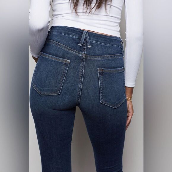 GOOD AMERICAN Good Legs Skinny Jeans High‎ Rise Sculpting Shaping Size 4 27 New - Picture 10 of 14